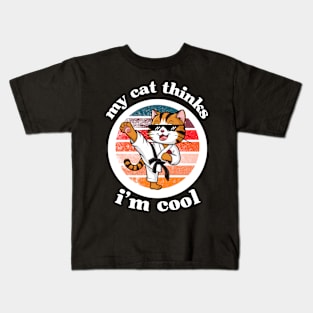 Cool Funny Cat Kids T-Shirt